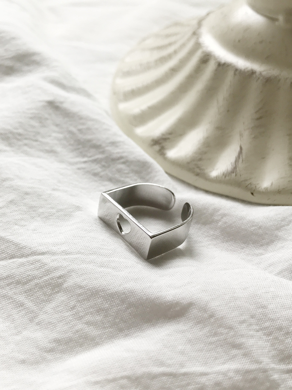 Anillo de plata esterlina estilo neutral amor tama o libre