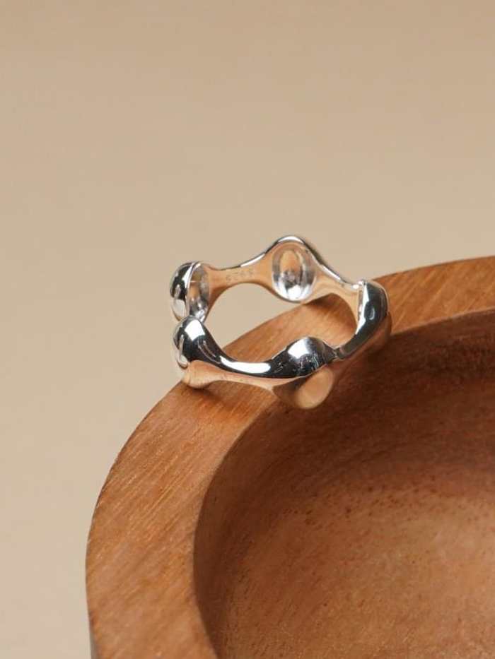 925 Sterling Silver Heart Vintage Band Ring
