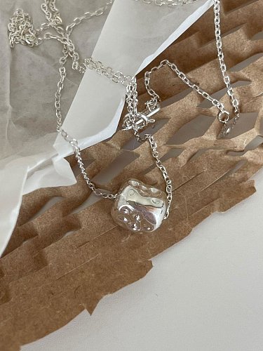 Collar Vintage Irregular de Diamantes de Imitación de Plata de Ley 925