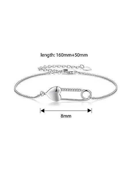 Minimalistisches geometrisches Ohrring- und Armband-Set aus 925er-Sterlingsilber mit Zirkonia