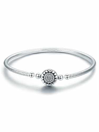 Pulsera de cadena de plata 925 con circonitas cúbicas