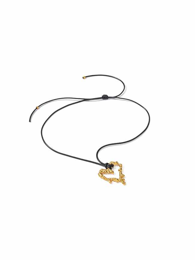 Edelstahl-Herz-Trend-Halskette