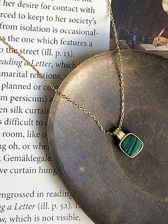Sterling silver turquoise gold necklace