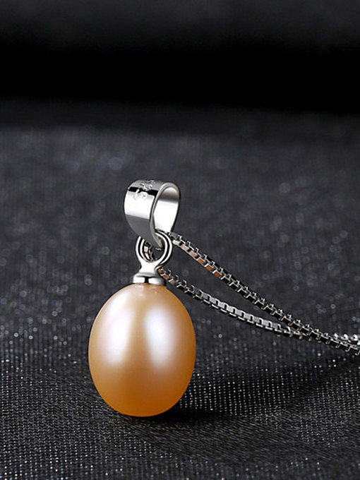 Sterling Silver seeds with fresh pearl necklace