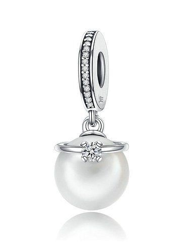 925 silver faux pearl charms