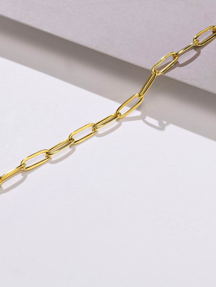 Bracelet de cheville minimaliste géométrique en acier au titane