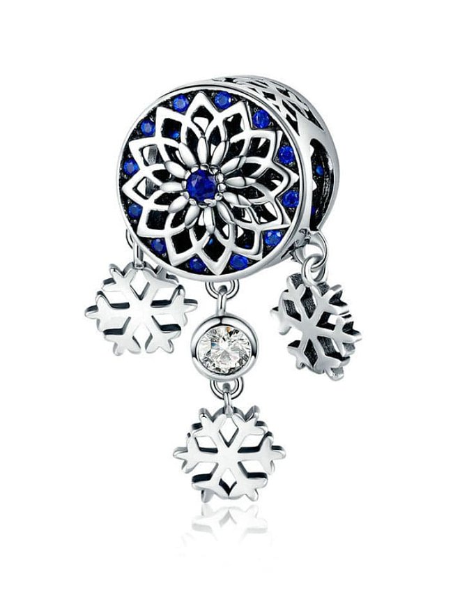 925 silver snowflake charms