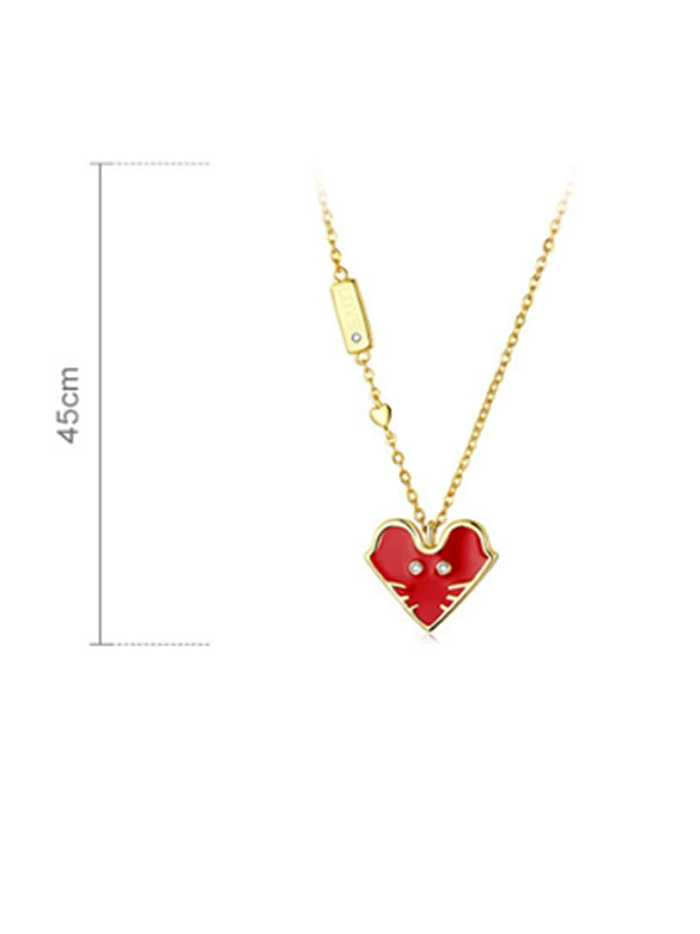 925er Sterlingsilber mit vergoldeten minimalistischen Herzketten