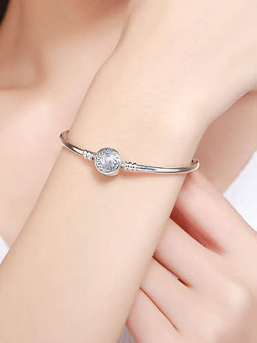 Pulsera de cadena de plata 925 con circonitas cúbicas