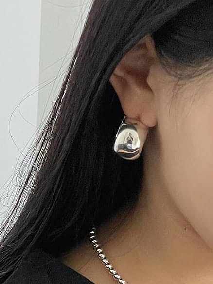 925 Sterling Silver Geometric Minimalist Stud Earring(Single-Only One)