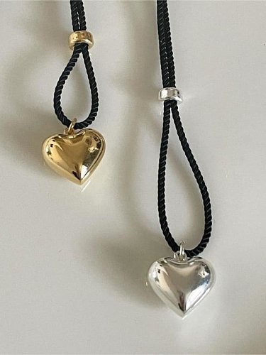 Herz-Halskette aus 925er-Sterlingsilber