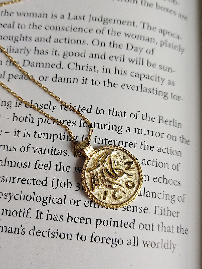 925 الفضة الاسترليني مع قلادة الأسد العصرية مطلية بالذهب عيار 18 قيراط