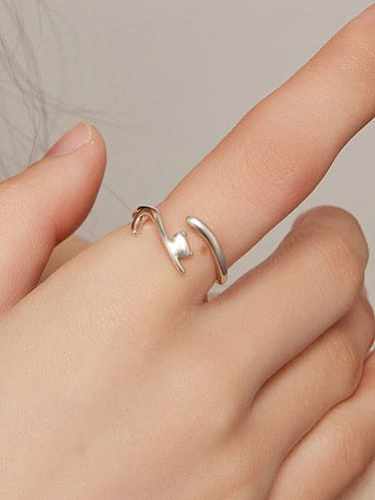 925 Sterling Silver Cat Cute Band Ring