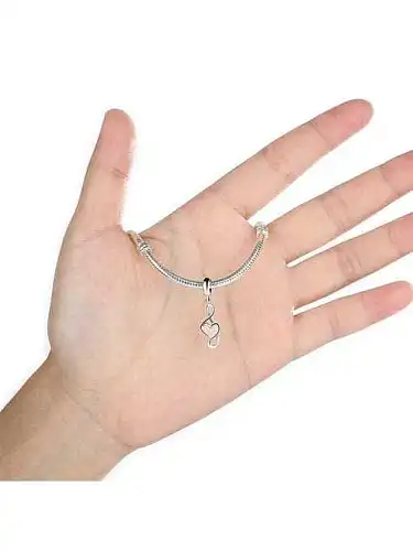 925 silver cute music symbol charms