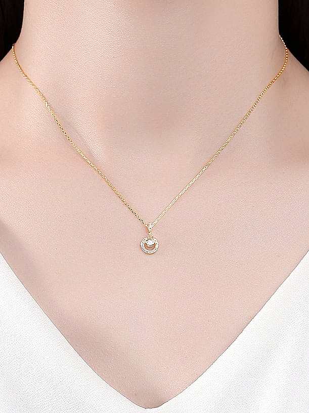 925 Sterling Silver Cubic Zirconia Minimalist Geometric Pendant
