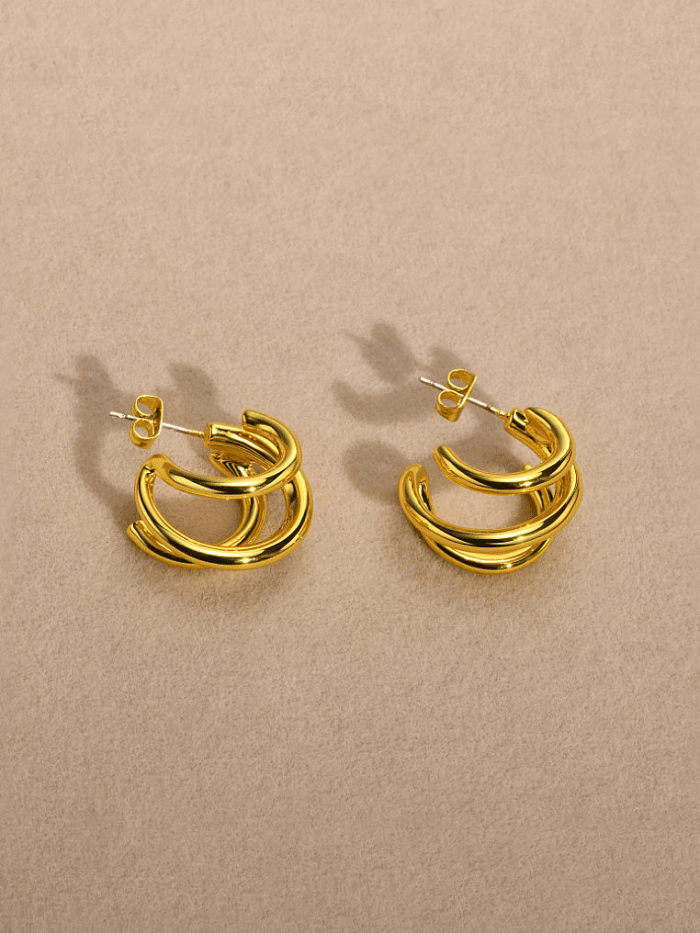 Stainless steel Geometric Minimalist Stud Earring