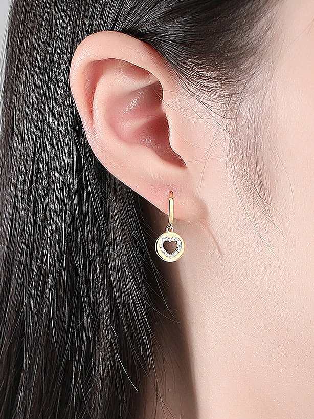 Boucle d'oreille Huggie minimaliste en argent sterling 925 avec zircone cubique