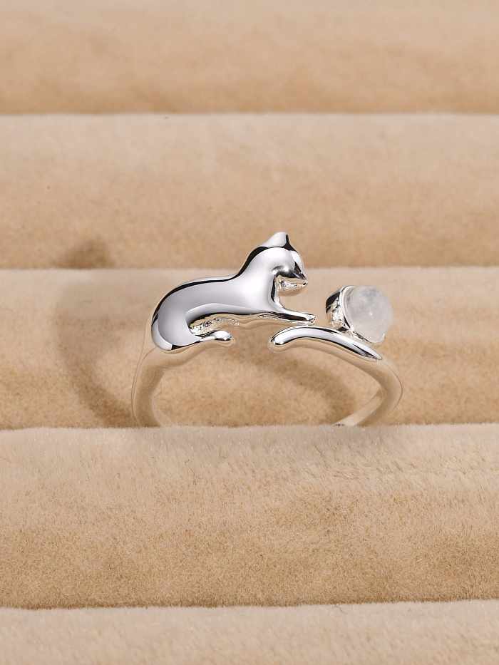 Titanium Steel Cat Cute Band Ring