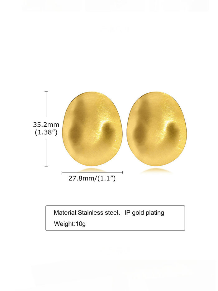 Titanium Steel Geometric Minimalist Stud Earring