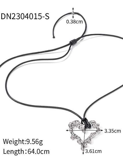 Edelstahl-Herz-Trend-Halskette
