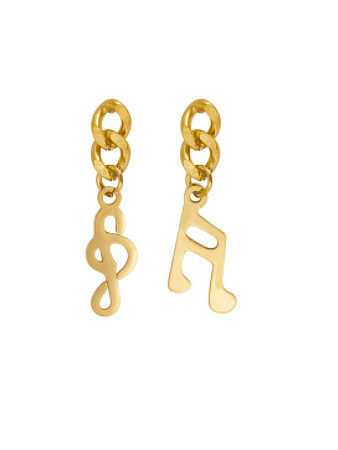 Boucles d'oreilles pendantes minimalistes en acier au titane