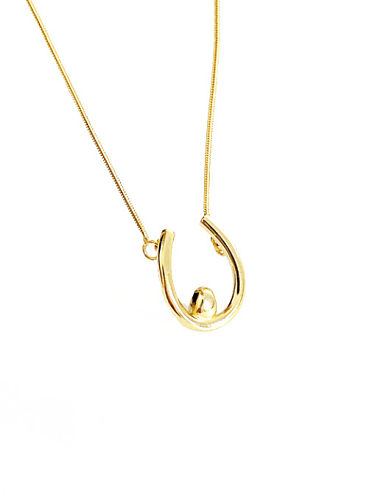 925 Sterling Silver With 18k Gold Plated Trendy Irregular Necklaces