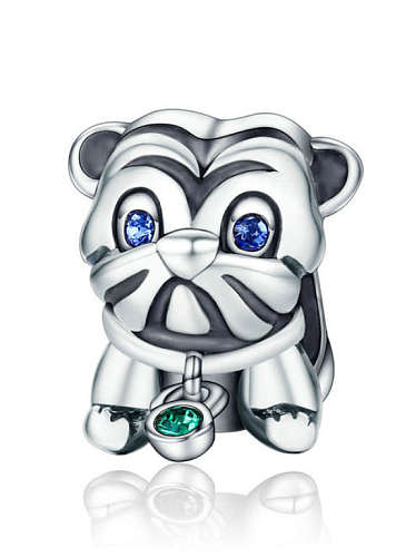 925 silver cute puppy charms
