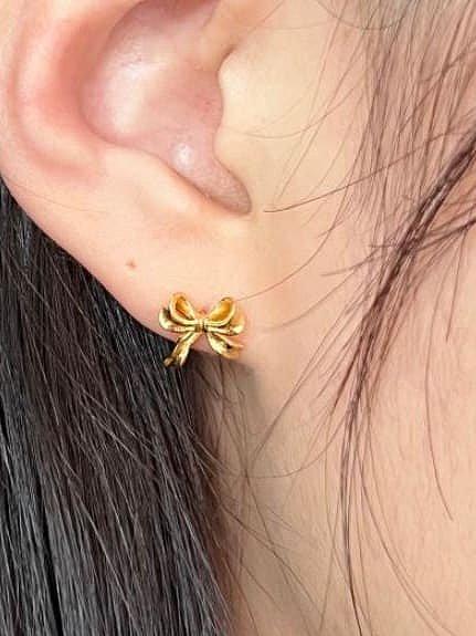 925 Sterling Silver Butterfly Vintage Stud Earring