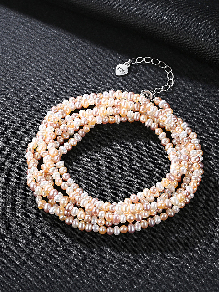 Classic natural pearl mixed coloured Necklace