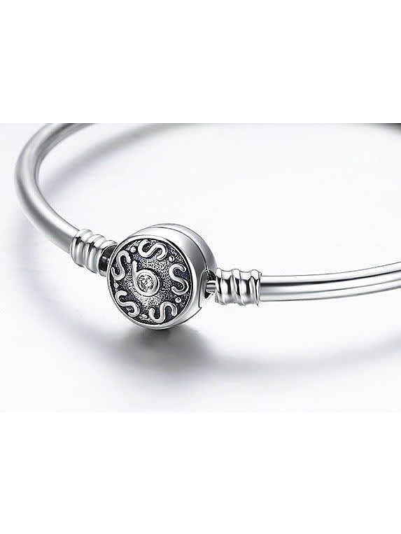 925 silver Cubic Zirconia Chain Bracelet