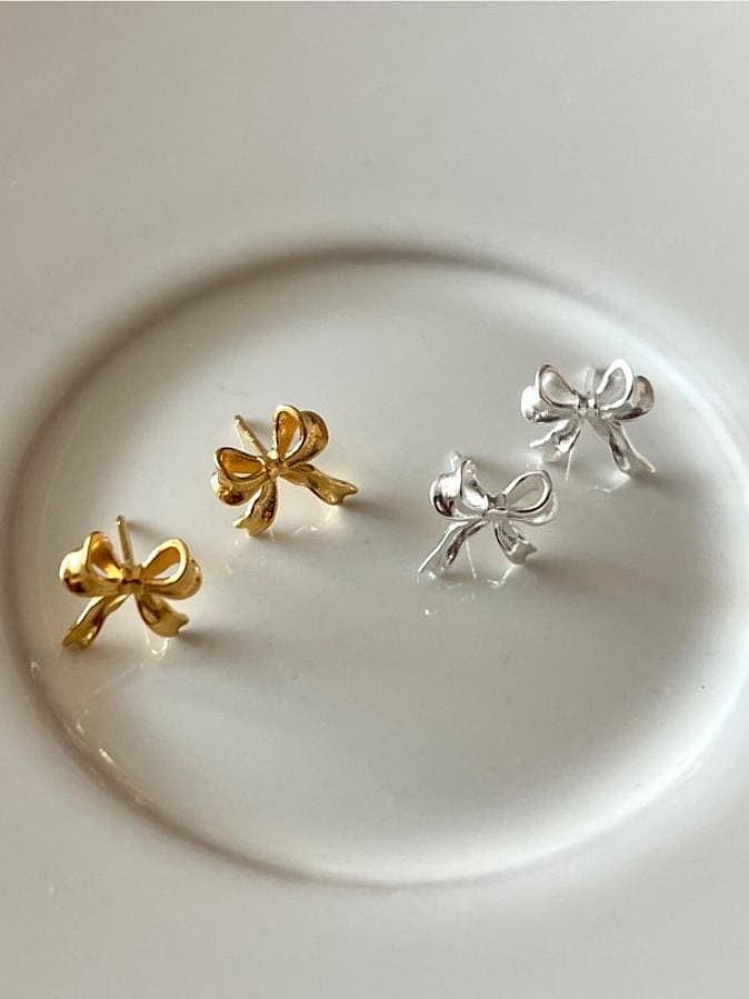 925 Sterling Silver Butterfly Vintage Stud Earring