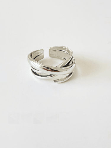 925 Sterling Silver With Platinum Plated Vintage Rings