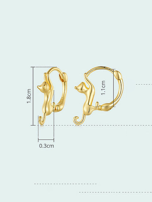 Minimalistischer Huggie-Ohrring „Icon“ aus 925er-Sterlingsilber