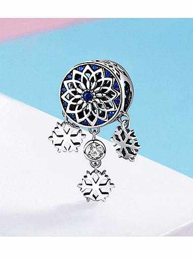 925 silver snowflake charms
