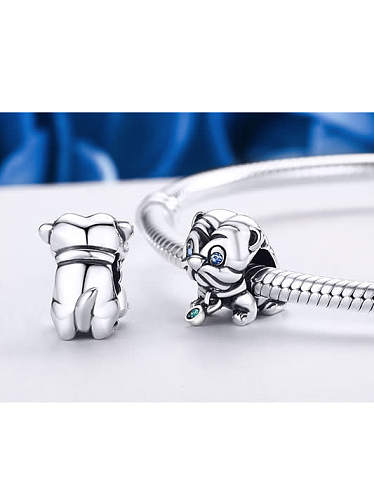 925 silver cute puppy charms