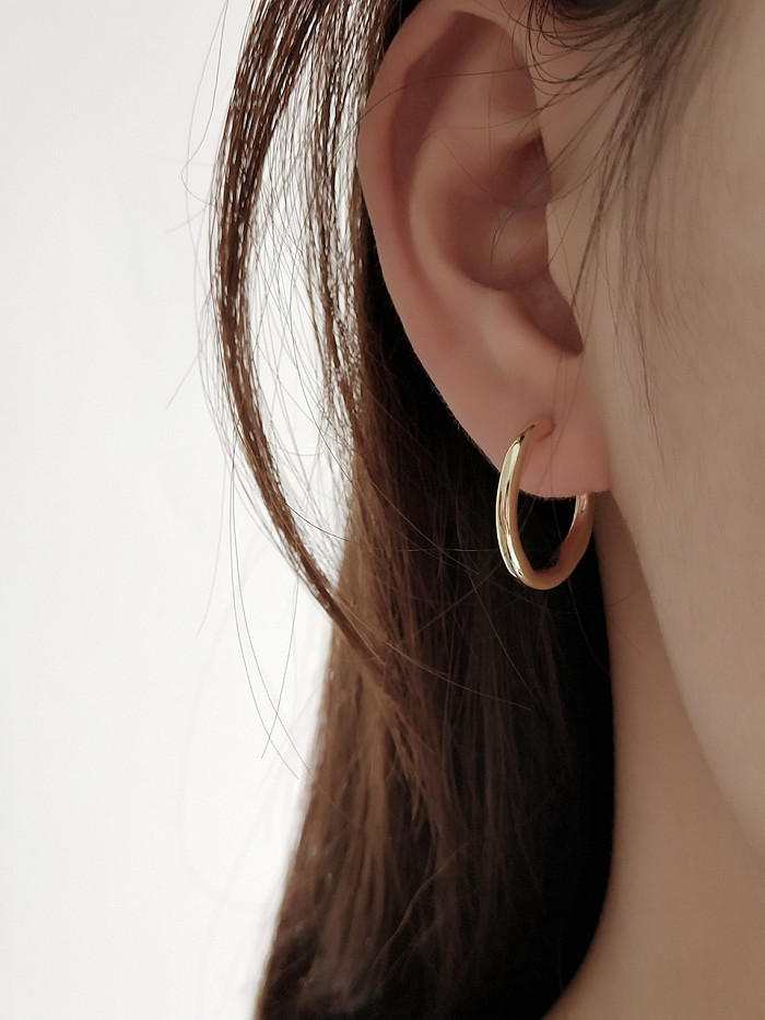 Sterling silver minimalist irregular earrings