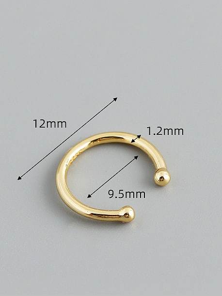 Boucle d'oreille unique minimaliste géométrique en argent sterling 925 (une seule)