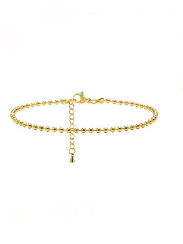 Bracelet de cheville en perles minimalistes géométriques en acier au titane