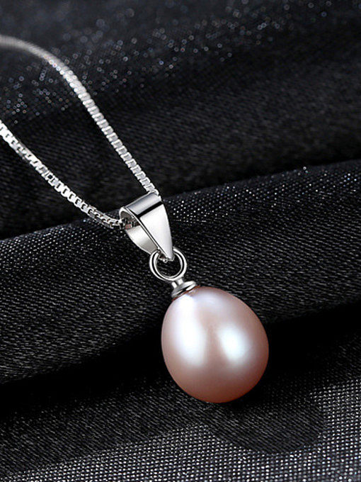 Sterling Silver seeds with fresh pearl necklace