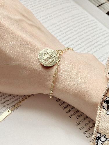 Pulsera de Plata de Ley relieve relieve irregularidades