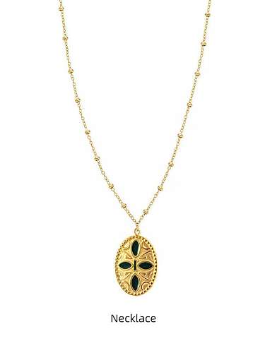 Kreuz-Anhänger-Gold-Retro-All-Match-Halskette aus dünnem Titanstahl