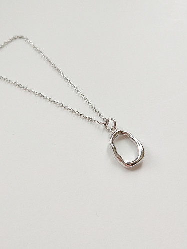 Sterling Silver irregular Design Necklace