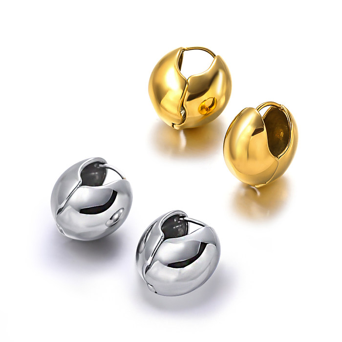 Oval Earring Clasp Stainless Steel