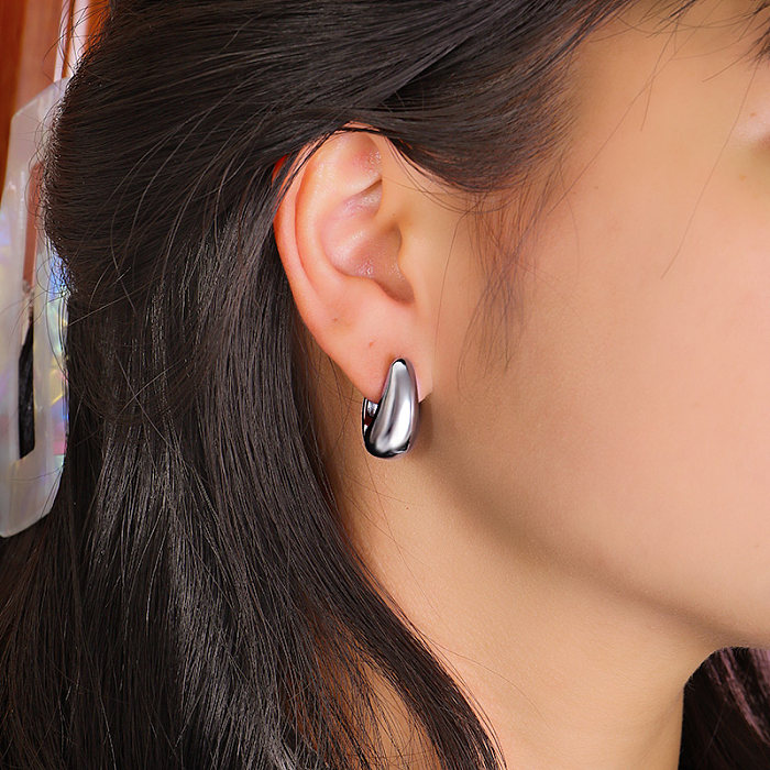 Drop Simple Stainless Steel Earring for Women