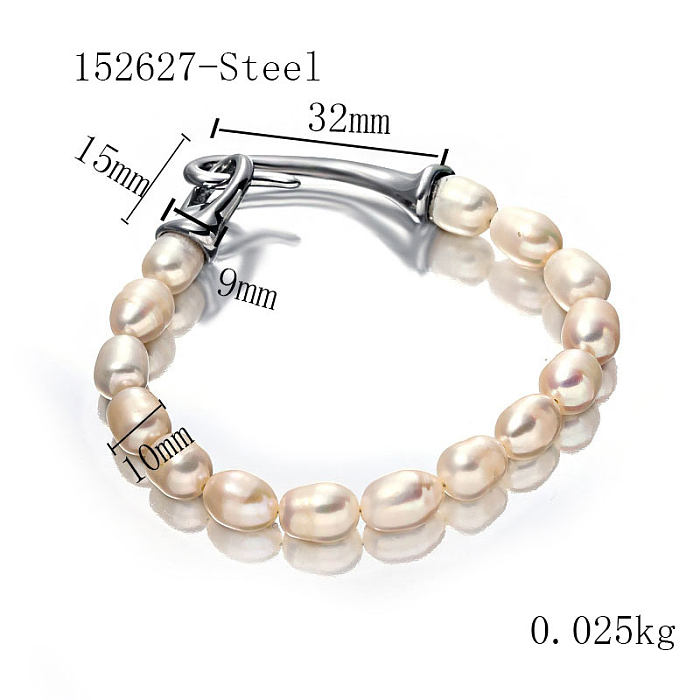 Fresh Water Pearl Stainless Steel Bracelets