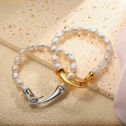 Fresh Water Pearl Stainless Steel Bracelets