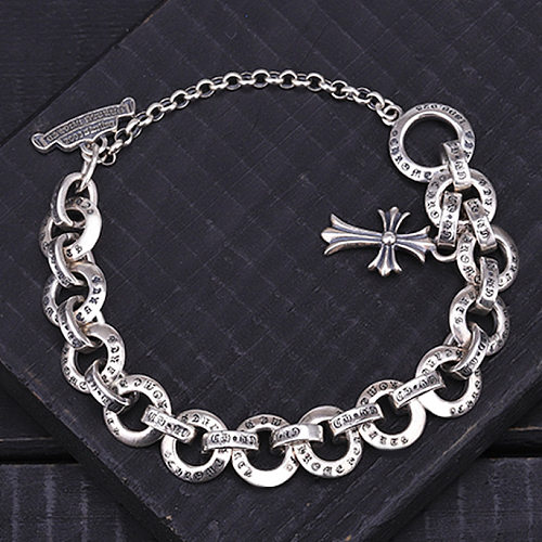 Großhandel 925 Silber Schmuck Schwere Kreise Kreuz Armband
