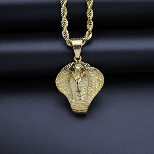 316l Stainless Steel Jewelry Unisex Snake Pendant