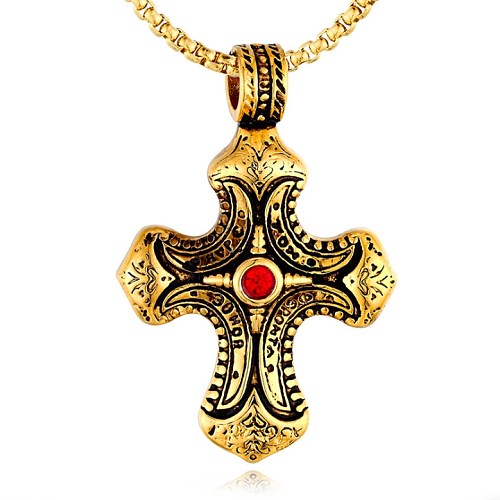 Hiphop Jewelry Wholesales Stainless Steel Cross Pendant