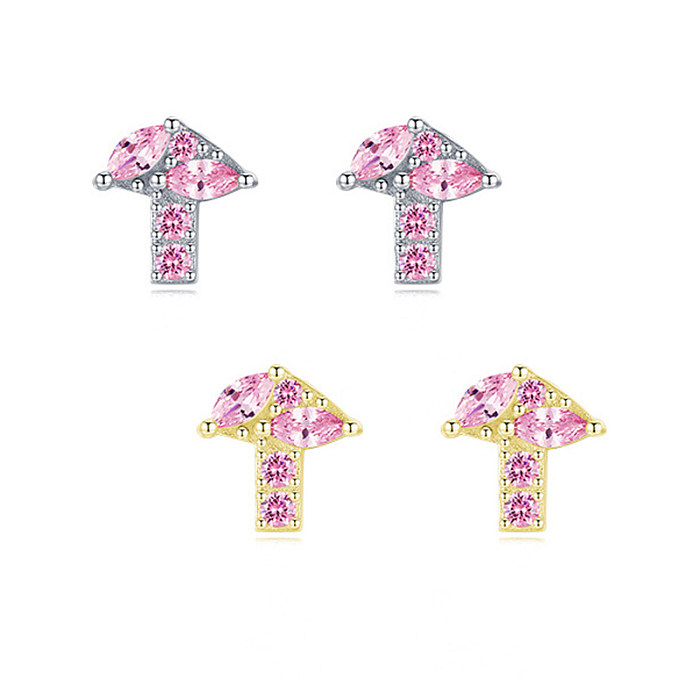 Kids  Silver Zirconia Vegetable Stud Earring